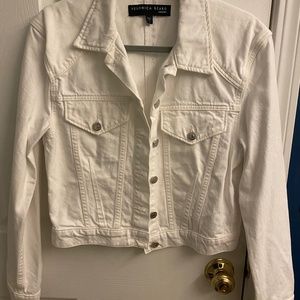 White jean jacket
